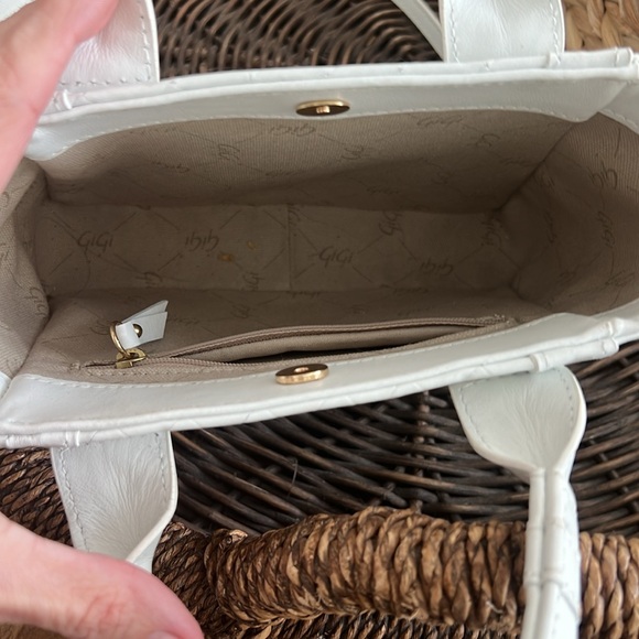 Gigi New York mini Dylan satchel white leather !!SPRING BaG - Picture 2 of 3